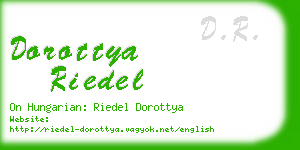dorottya riedel business card